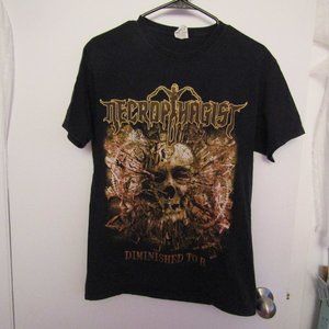 Necrophagist Death Metal Diminished to Be Band T Shirt Size M